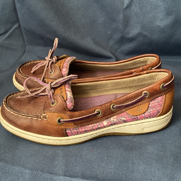 Purple Sequin Sperry Top-Siders - Picture 2 of 5